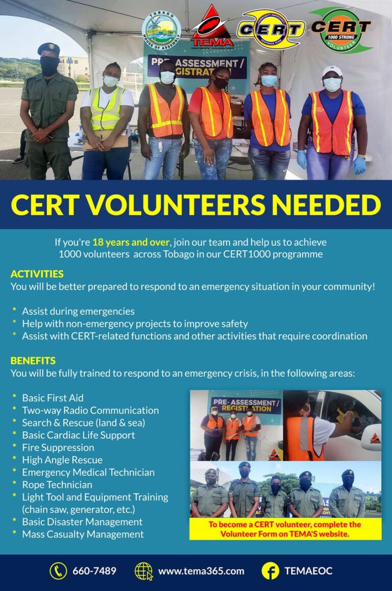 CERT 1000 Strong – Tobago House of Assembly